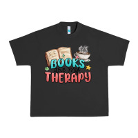 Pigment Black books are my therapy Urban Heavy Tee - MaliasSmallBusiness