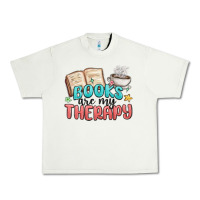 Pistachio books are my therapy Urban Heavy Tee - MaliasSmallBusiness