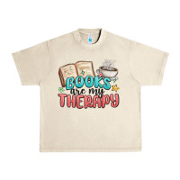 Sandshell books are my therapy Urban Heavy Tee - MaliasSmallBusiness