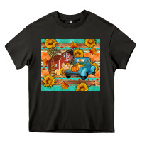 Asphalt Farm life fall barn and truck Heavy Core Tee - Artiststas