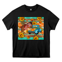 Black Farm life fall barn and truck Heavy Core Tee - Artiststas