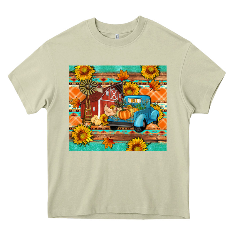 Farm Life Fall Barn And Truck Heavy Core Tee by Artiststas | Teevron