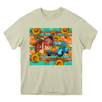 Mossy Farm life fall barn and truck Heavy Core Tee - Artiststas