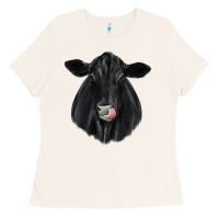 Bone black angus Ladies Tee - JahusDesignShop