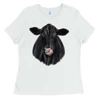 White black angus Ladies Tee - JahusDesignShop
