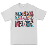 Dove Grey nursing is a work of heart Premium Tee - BundleAndBundleShop