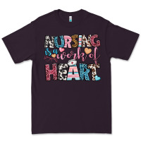 Plum nursing is a work of heart Premium Tee - BundleAndBundleShop
