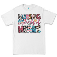 White nursing is a work of heart Premium Tee - BundleAndBundleShop