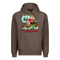 Coffee just a girl who loves christmas Premium Hoodie - CowGirlArtShop