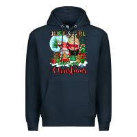 Just A Girl Who Loves Christmas Premium Hoodie | Teevron