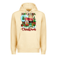 Pina Colada just a girl who loves christmas Premium Hoodie - CowGirlArtShop