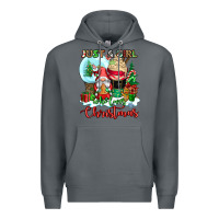 Rock just a girl who loves christmas Premium Hoodie - CowGirlArtShop