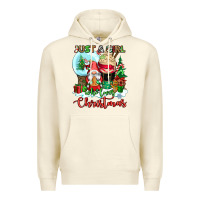 Sandshell just a girl who loves christmas Premium Hoodie - CowGirlArtShop