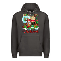 Smoke just a girl who loves christmas Premium Hoodie - CowGirlArtShop