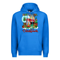 True Royal just a girl who loves christmas Premium Hoodie - CowGirlArtShop