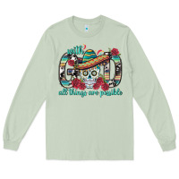 Matcha With God All Things Are Possible With Sombrero Sku Long Sleeve Tee - BundleAndBundleShop