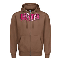 Chestnut Fighter Breast Cancer Zipper Hoodie - NancyCooperArtShop