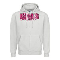 Dove Grey Fighter Breast Cancer Zipper Hoodie - NancyCooperArtShop