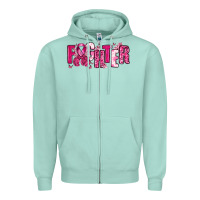 Seafoam Fighter Breast Cancer Zipper Hoodie - NancyCooperArtShop