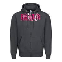 Smoke Fighter Breast Cancer Zipper Hoodie - NancyCooperArtShop