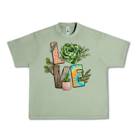 Oil Green plant love Urban Heavy Tee - NancyCooperArtShop