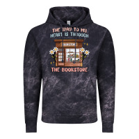 Cloud Black the way to my heart is through the bookstore Vintage Hoodie - MaliasSmallBusiness