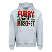 Heather Grey Furry And Bright Urban Hoodie - FaDigitalArtStudio