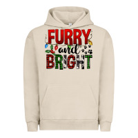 Pigment French Oak Furry And Bright Urban Hoodie - FaDigitalArtStudio