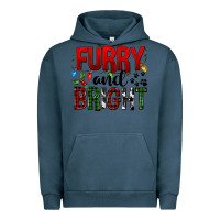 Pigment Midnight Navy Furry And Bright Urban Hoodie - FaDigitalArtStudio