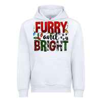 White Furry And Bright Urban Hoodie - FaDigitalArtStudio