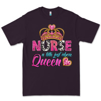 Plum nurse a title just above queen Premium Tee - BundleAndBundleShop