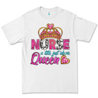 White nurse a title just above queen Premium Tee - BundleAndBundleShop
