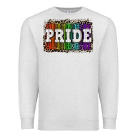 Oatmeal Heather Pride barcode Premium Sweatshirt - CowGirlArtShop