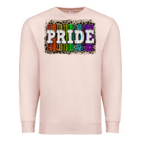 Pale Pink Pride barcode Premium Sweatshirt - CowGirlArtShop