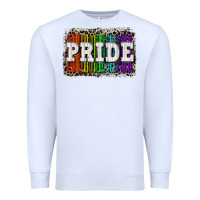 White Pride barcode Premium Sweatshirt - CowGirlArtShop