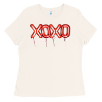 Bone Valentine's Day Xoxo Balloon Ladies Tee - Artiststas