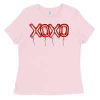 Bubblegum Pink Valentine's Day Xoxo Balloon Ladies Tee - Artiststas