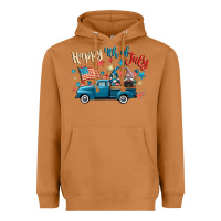 Meerkat happy 4th of july gnome truck Heavyweight Hoodie - CowGirlArtShop