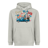 Moon Dust happy 4th of july gnome truck Heavyweight Hoodie - CowGirlArtShop