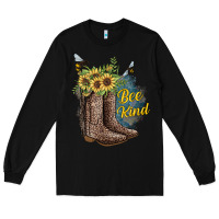 Black Bee Kind Long Sleeve Tee - JahusDesignShop