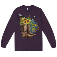 Plum Bee Kind Long Sleeve Tee - JahusDesignShop
