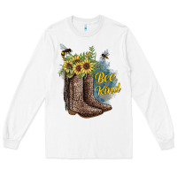 White Bee Kind Long Sleeve Tee - JahusDesignShop