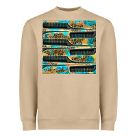 Mushroom Hairdresser Parting Comb With Leopard And Glitter Seamless Pattern Bbs Heavyweight Sweatshirt - BundleAndBundleShop