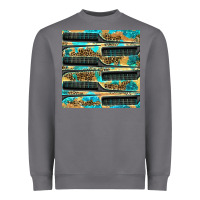 Storm Hairdresser Parting Comb With Leopard And Glitter Seamless Pattern Bbs Heavyweight Sweatshirt - BundleAndBundleShop