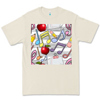 Bone music class seamless pattern Premium Tee - BundleAndBundleShop