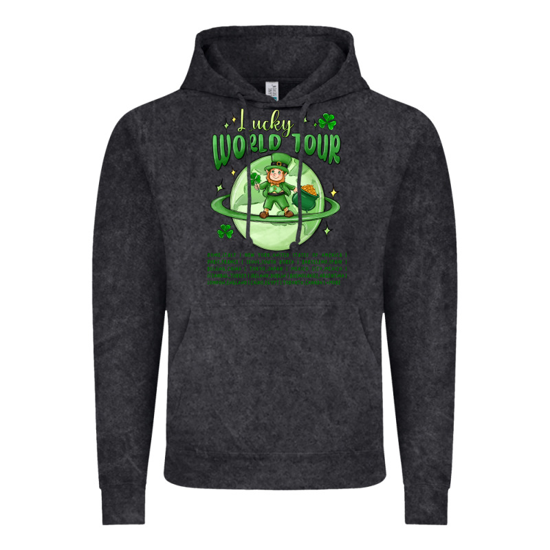 Lucky World Tour St. Patricks Day Vintage Hoodie by MaliasSmallBusiness | Teevron
