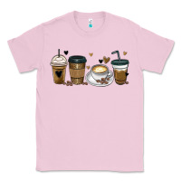Bubblegum Pink coffee latte coffee cups Classic Tee - MaliasSmallBusiness