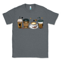 Charcoal Heather coffee latte coffee cups Classic Tee - MaliasSmallBusiness