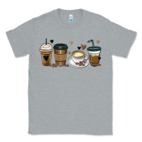 Heather Grey coffee latte coffee cups Classic Tee - MaliasSmallBusiness