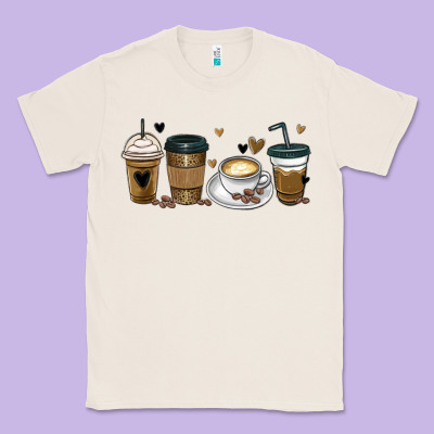 Coffee Latte Coffee Cups Classic Tee Designed By Maliassmallbusiness